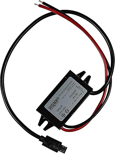 Miniatura 8 de HQRP Convertidor reductor DC-DC de 1224V a 5V 3A 15W con conector de cable abierto, adaptador de fuente de alimentación compatible con radio de
