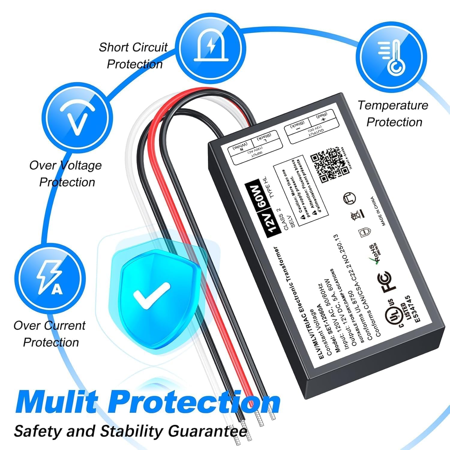 Dimmable LED Driver - 12V Power Supply for Lights -5 Dimmable LED Driver - 12V Power Supply for Lights -5