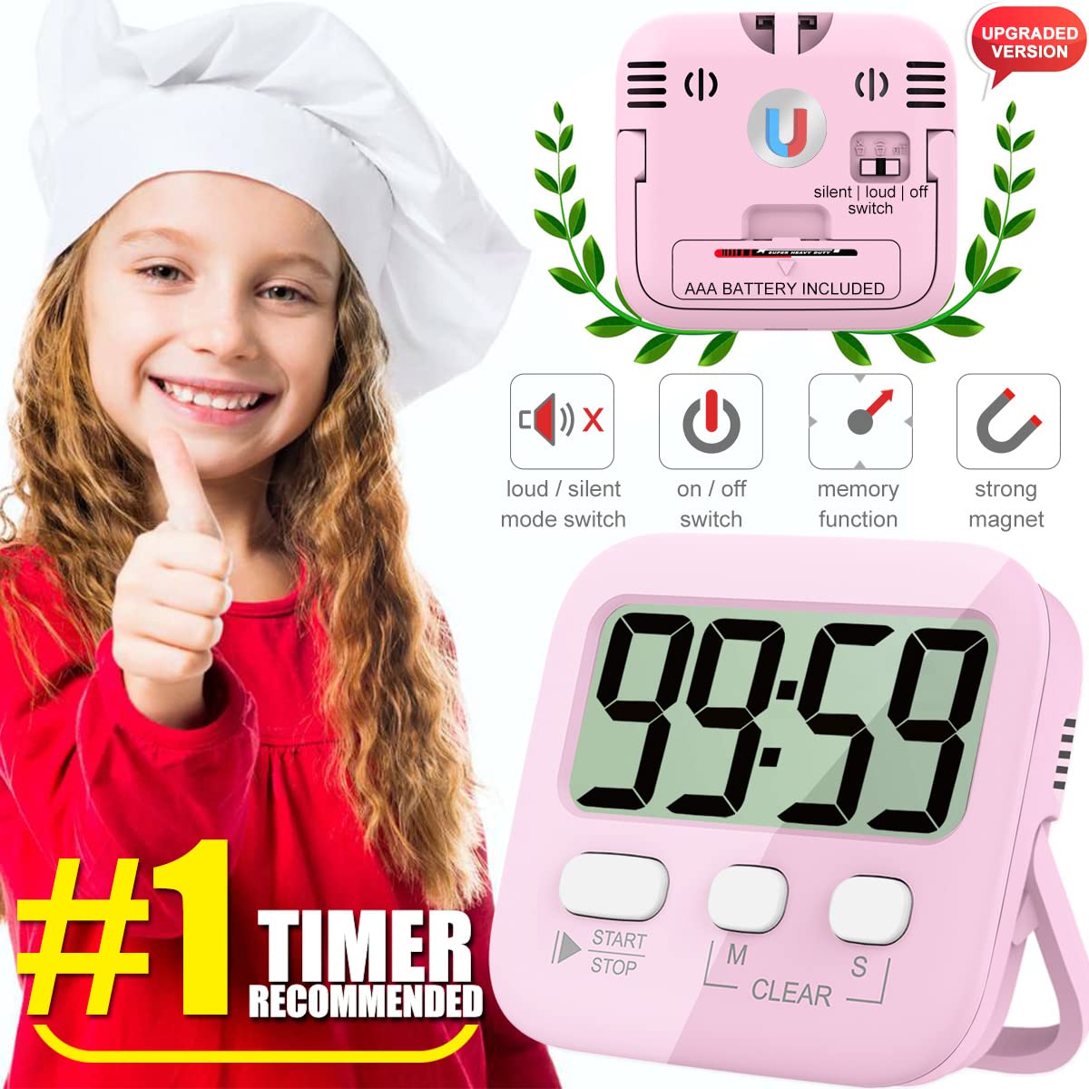 Buy Timers, Classroom Timer for Kids, Kitchen Timer for Cooking, Egg