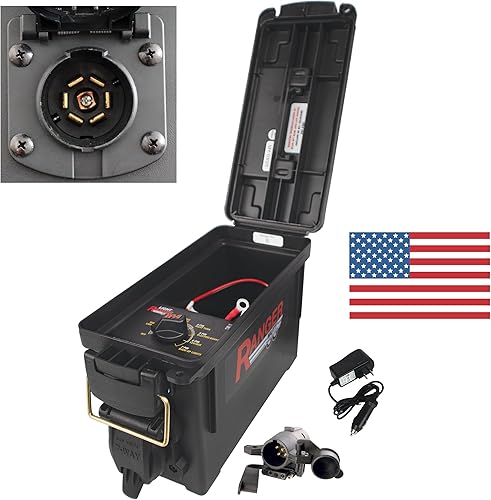 Innovative Products of America #9101 Light Ranger MUTT (estilo de pasador de pala de 7 vías con adaptador) Probador de remolque