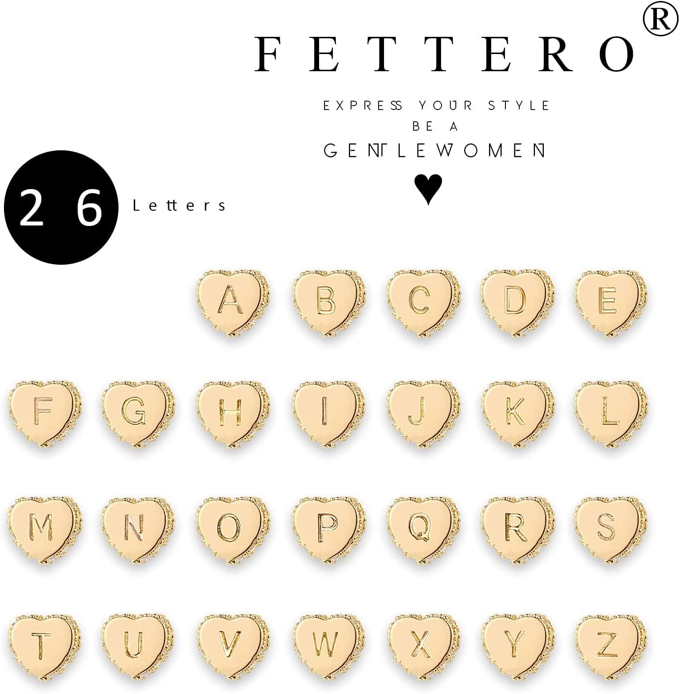 Tiny Gold Initial Heart Necklace-14K Gold Plated Handmade Dainty Letter Heart Necklace for Women Necklace Jewelry - Image 6