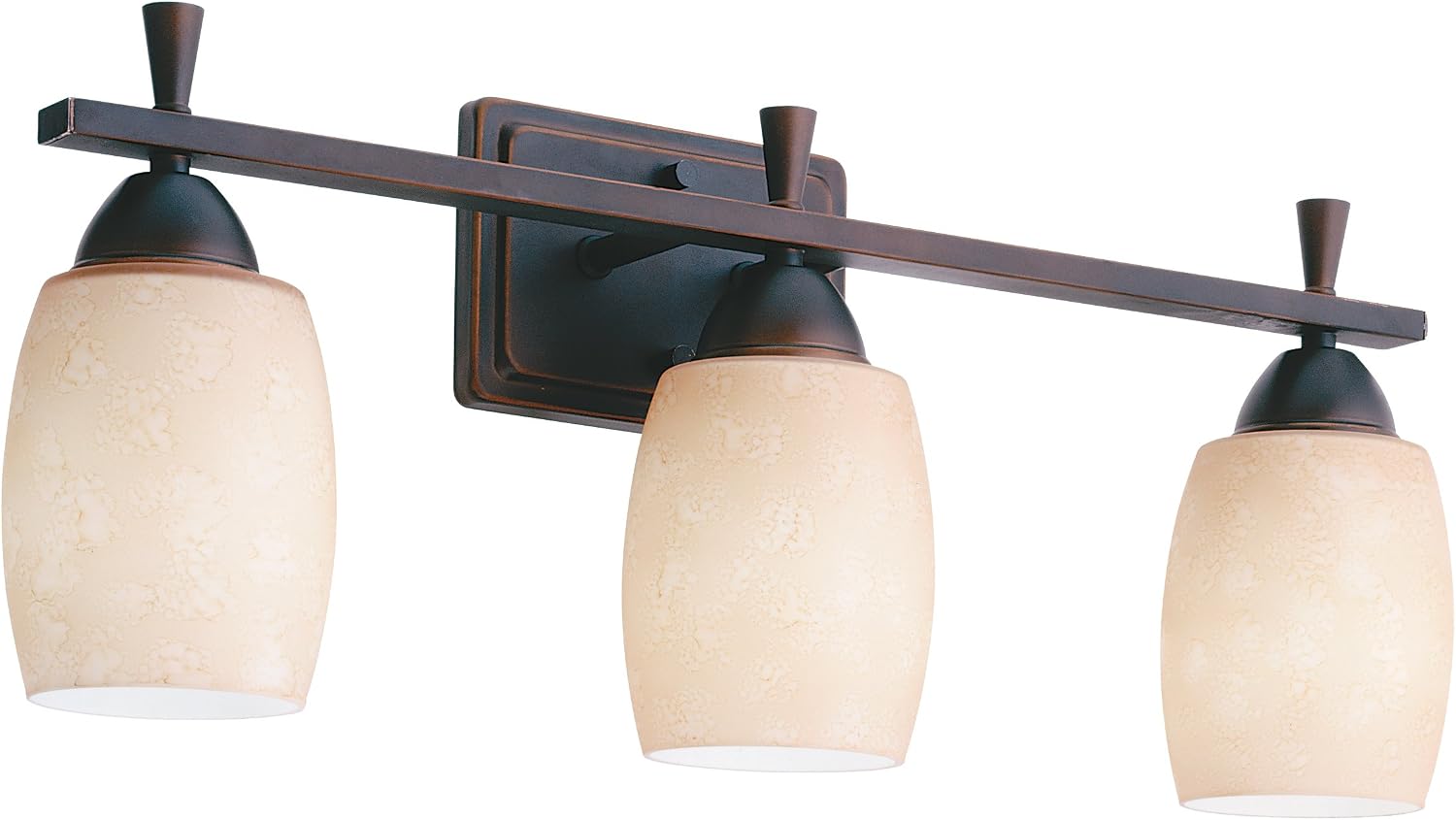 Lithonia Lighting 11533 BZA M2 Ferros Energy Star 3-Light Indoor Vanity Light, Antique Bronze