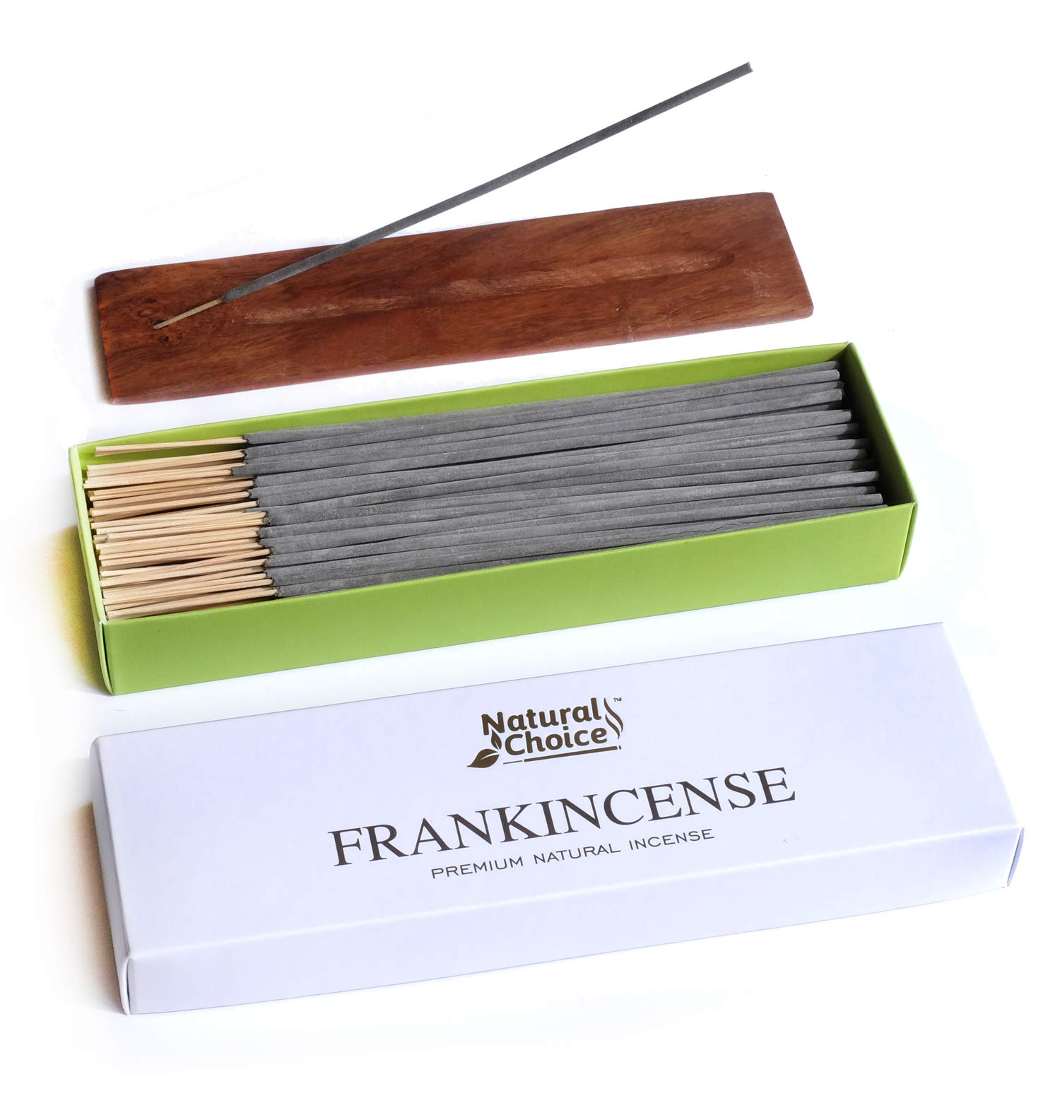 Weihrauch Premium Natürliche Weihrauch-Geschenkbox mit Räuchergefäß, wenig Rauch, 100% natürlich, kein chemisches Eintauchen