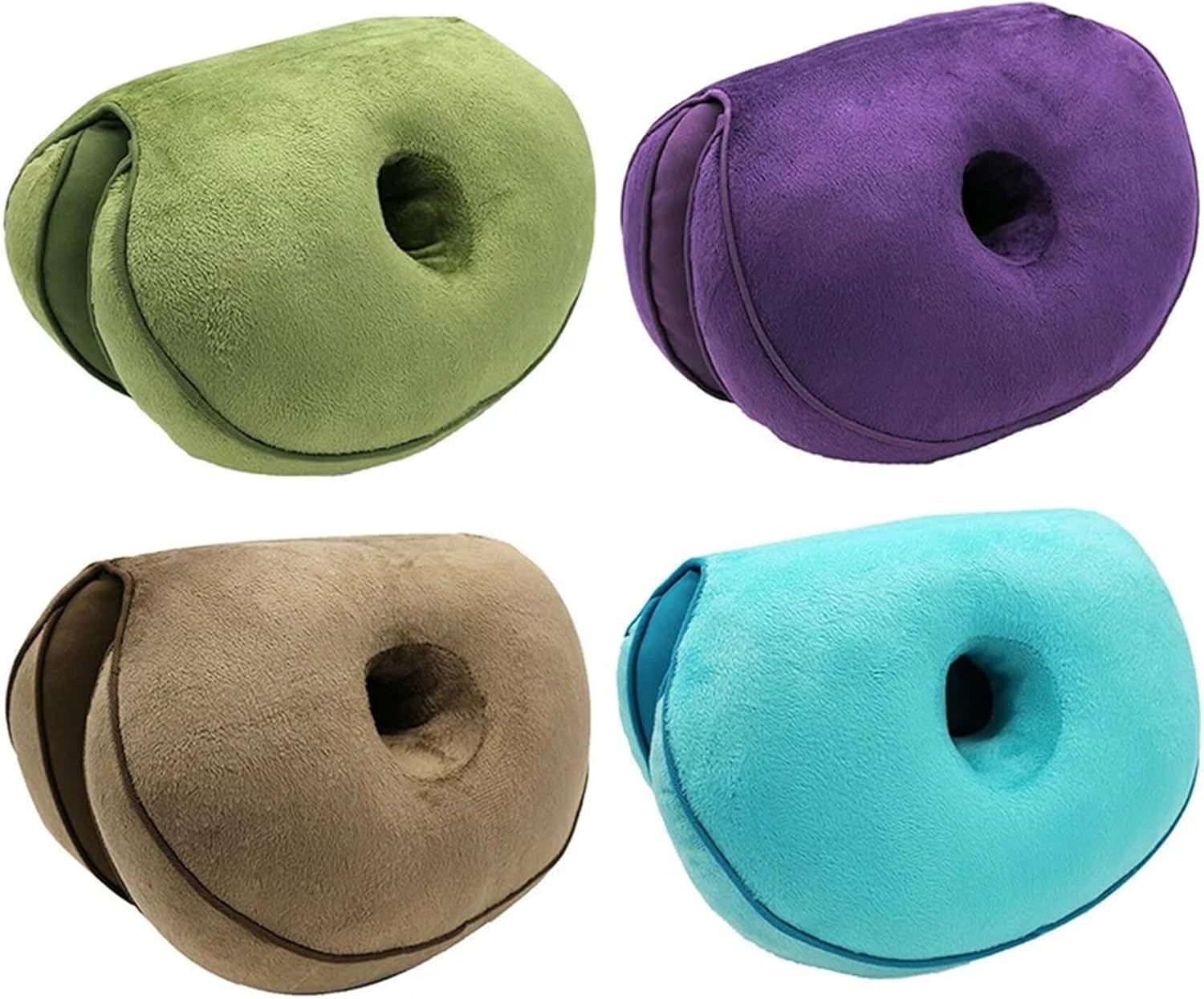 Dual Comfort Orthopedic Cushion Pelvis Pillow Lift HIPS Up Seat Cushion Multifunction, for Pressure Relief(Black)