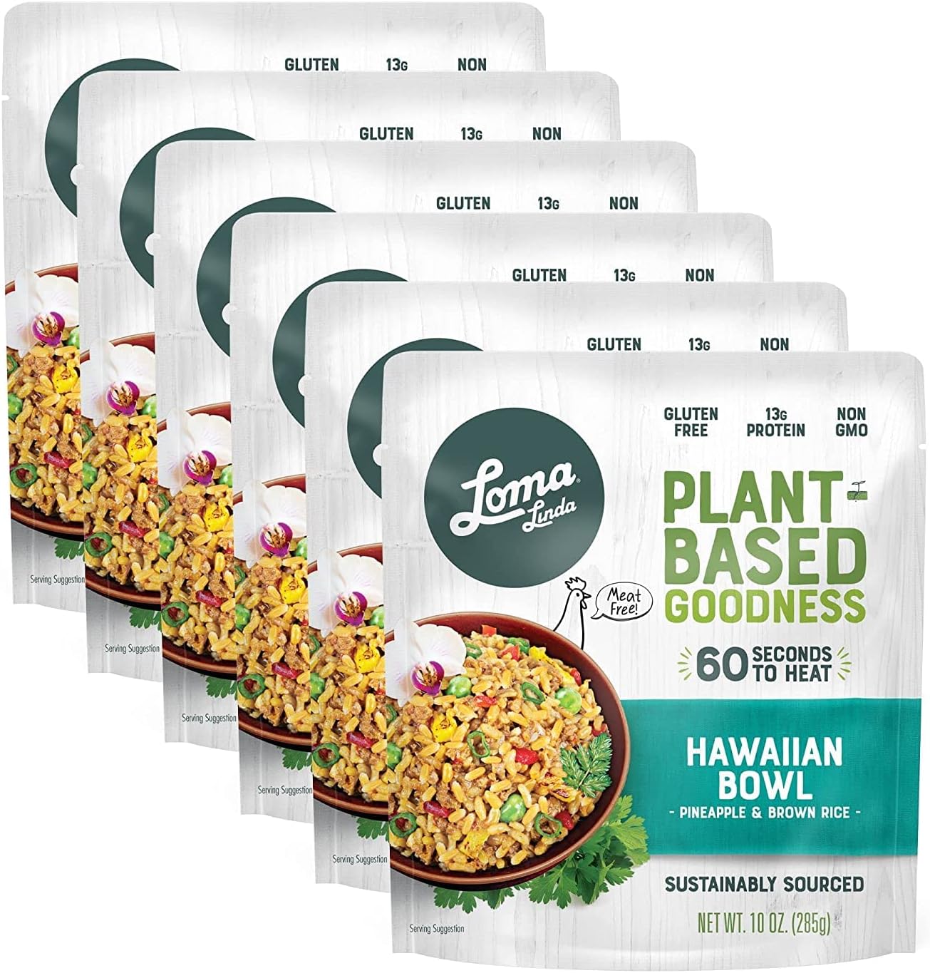 Loma Linda - Plant-Based Complete Meal Solution 10 oz. Packets (Hawaiian Bowl, 6 Pack)