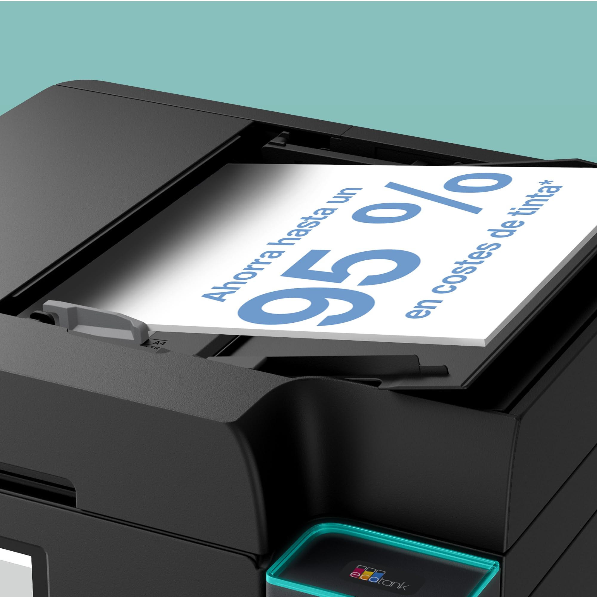 Epson EcoTank ET-4950 Impresora de Depósito de Tinta | Teletrabajo | Wi-Fi, Ethernet | A4 | Doble Cara | Imprime, Copia, Escanea, Fax | Pantalla Táctil 6,1cm | ADF | Tinta Incluida Para 3 Años