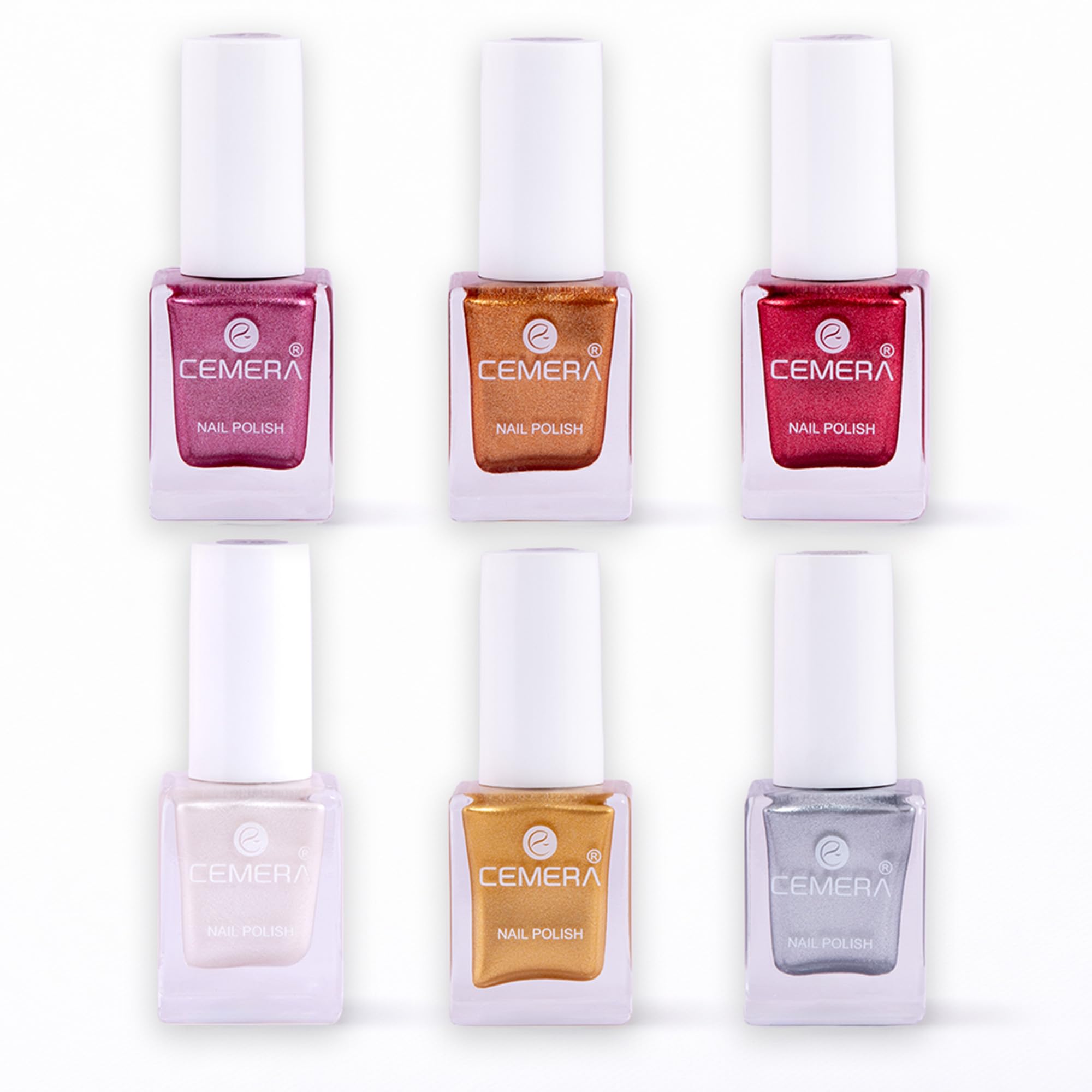 Nail Polish LUCID - Metallic Luxe Collection (Pack of 6, 8ml) | Quick Dry, Long Lasting, High Shine Glossy Finish, High Pigment Formula-image-22