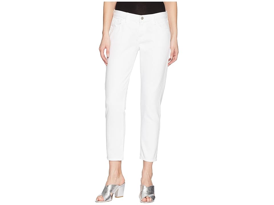 

J Brand Sadey Mid-Rise Slim Straight in White (White) Women's Jeans