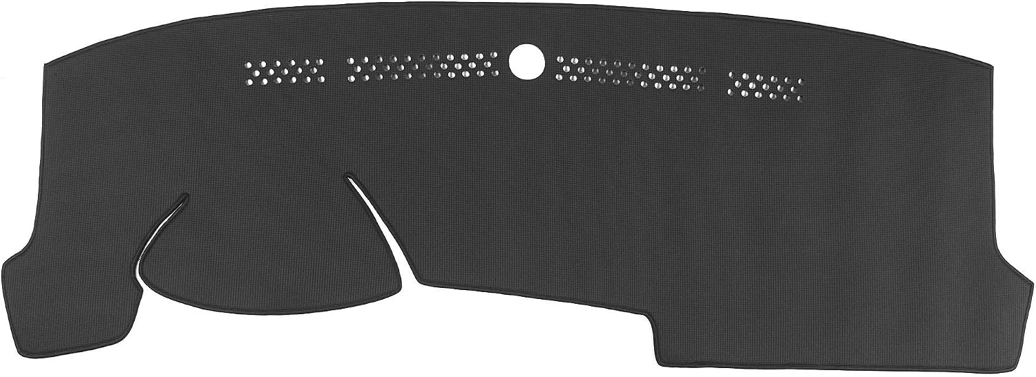 WellVisors Black Dash Mat Dashboard Cover Compatible with Hyundai 2005-2009 Tucson