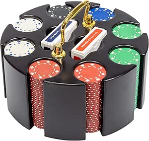 Monte Carlo 500 Poker Chip Set - 14g Clay Composite Chips With Aluminum Case, Cards & Dealer Button