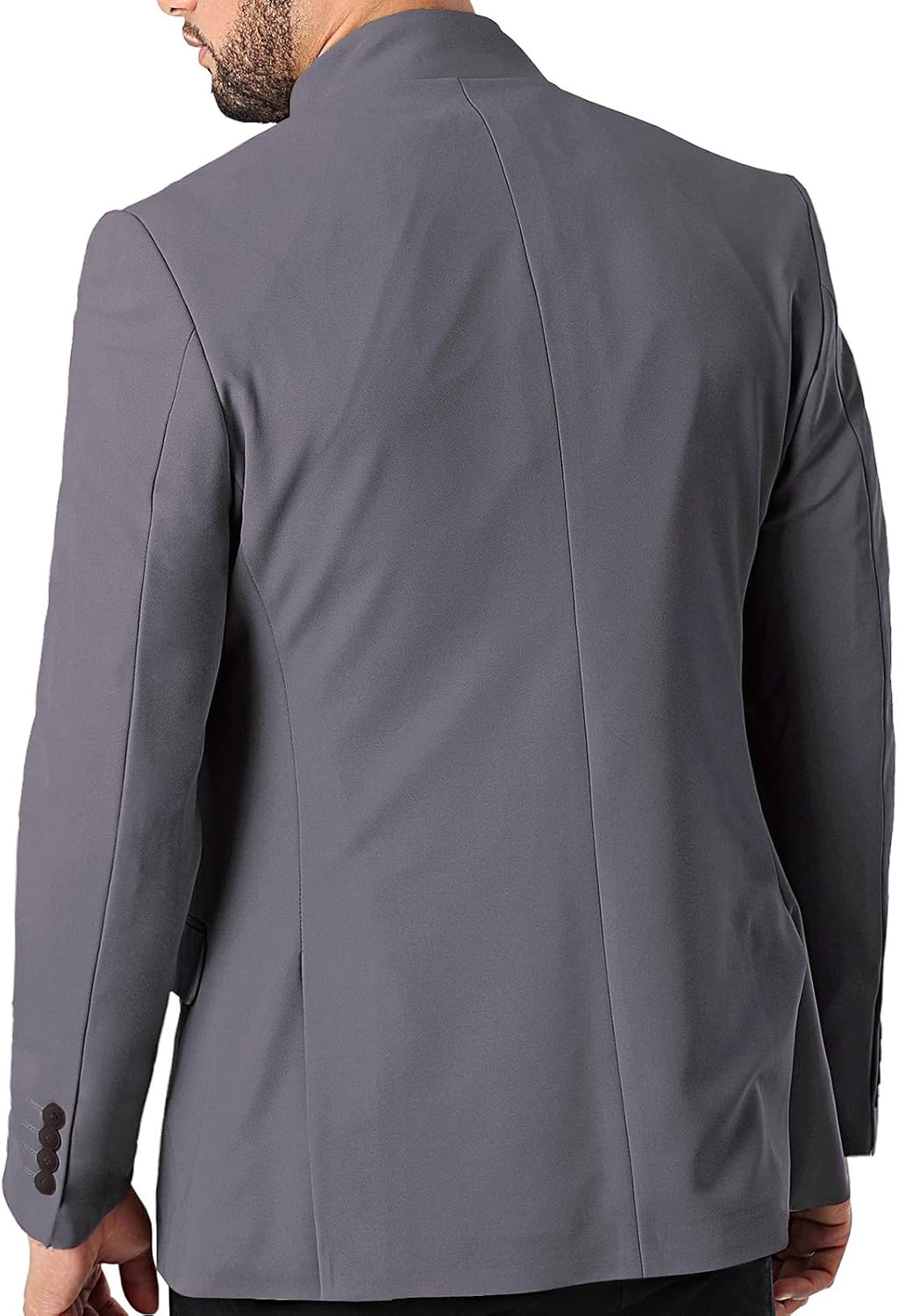 THWEI Mens Casual Suit Blazer Jackets Stand Collar Business Sport Coats - Image 3