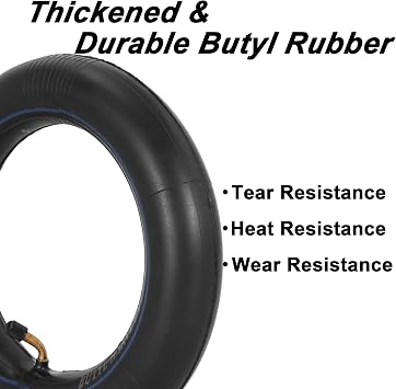 RUTU 10x2.125 Inner Tube 10x1.95/2.0/2.125 Compatible with Electric Balance Scooter Kid's Bike Bicycle Trike Tricycle Stroller Tire Tubes with 45 Angled Valve 2 Pack