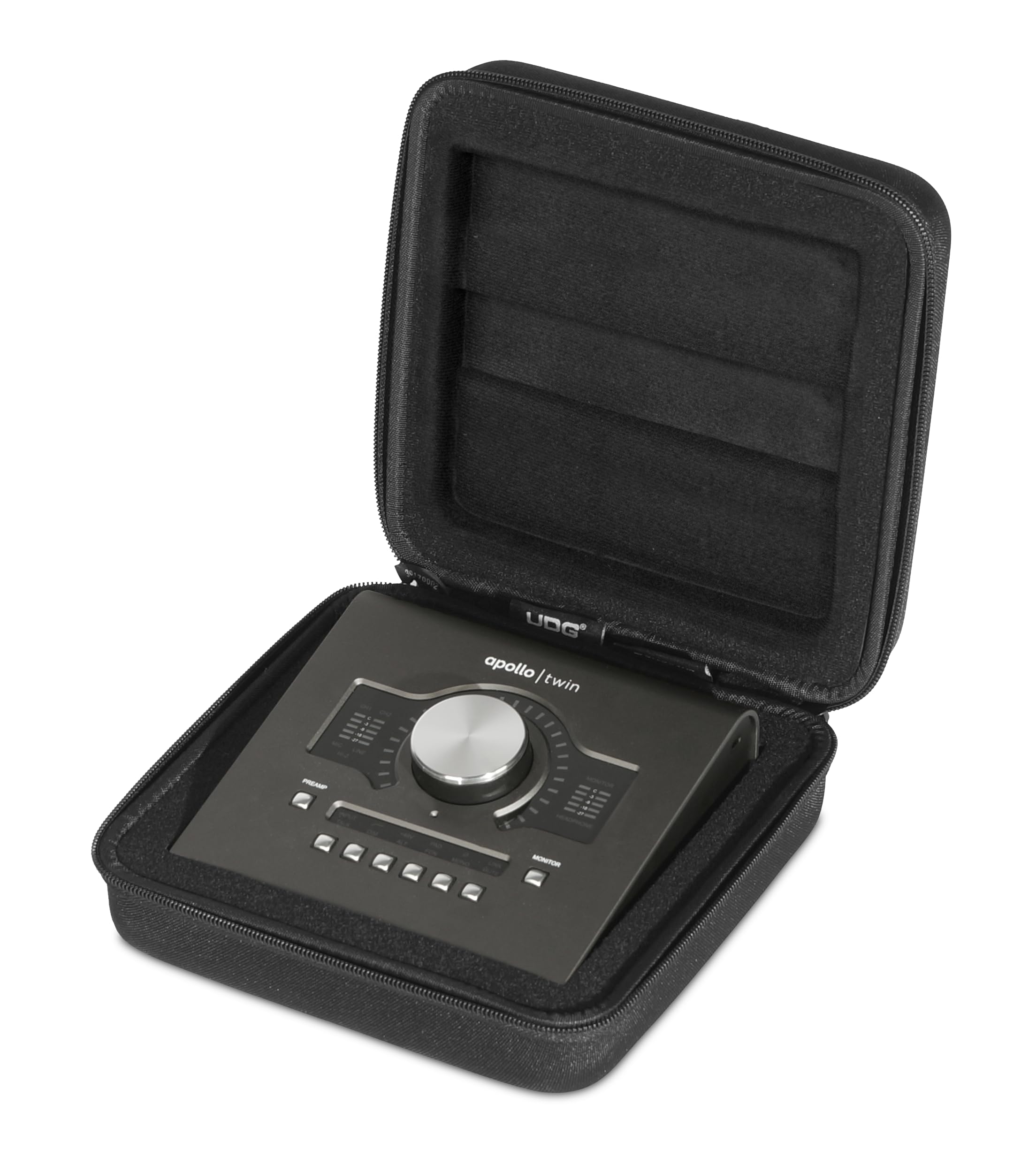 UDG Creator U8437BL - Custodia rigida universale per audio Apollo Twin MKII, colore: Nero