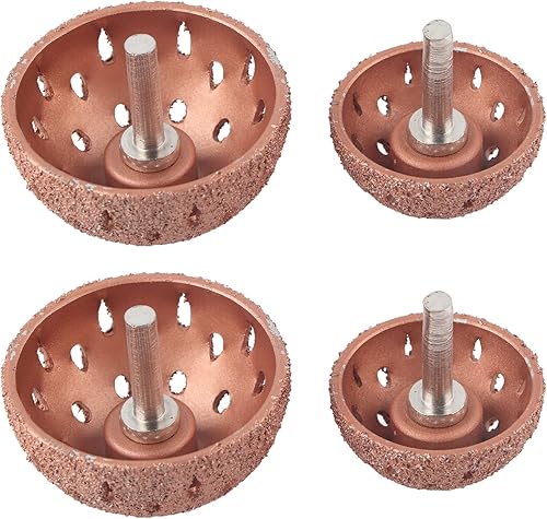 Kit de ruedas de pulido de tungsteno, paquete de 2 ruedas de pulido de acero de tungsteno, tipo tazón, almohadilla de molienda, amoladora,