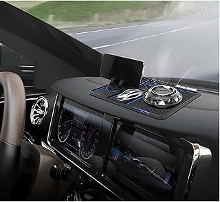 ADAPTOLL Torpido Üstü Numaratörlü Telefon Tutucu Kaydırmaz Mat Araba için Kaymaz Telefon Pedi, Çok İşlevli Araba Kaymaz Gösterge Paneli Matı, Evrensel 360° Dönebilen Cep Telefonu Tutucu