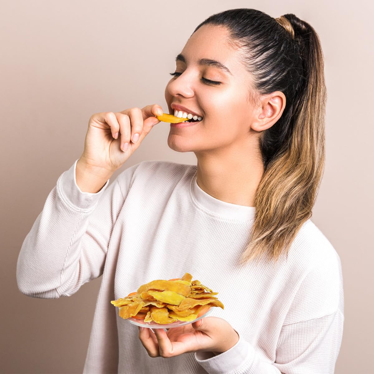 Dried Mango Slices - 4 Pound Bulk Pack, Soft & Juicy Sweet Dried Mango Healthy Snack, Delicious Texture, Chewy Ripened Mangos Dried Fruits with Natural Tangy Sweetness of Fresh Mangoes. - Image 5