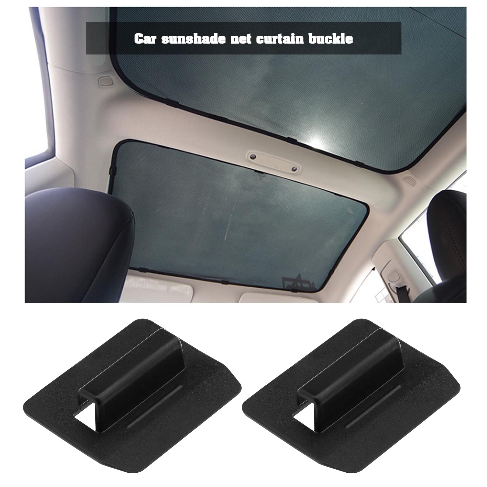The Lord of the Tools 12 clip di ricambio per tenda parasole per auto, compatibili con Tesla Model 3/Model Y/Model S/Model X, clip parasole per tettuccio apribile 40 x 33 mm