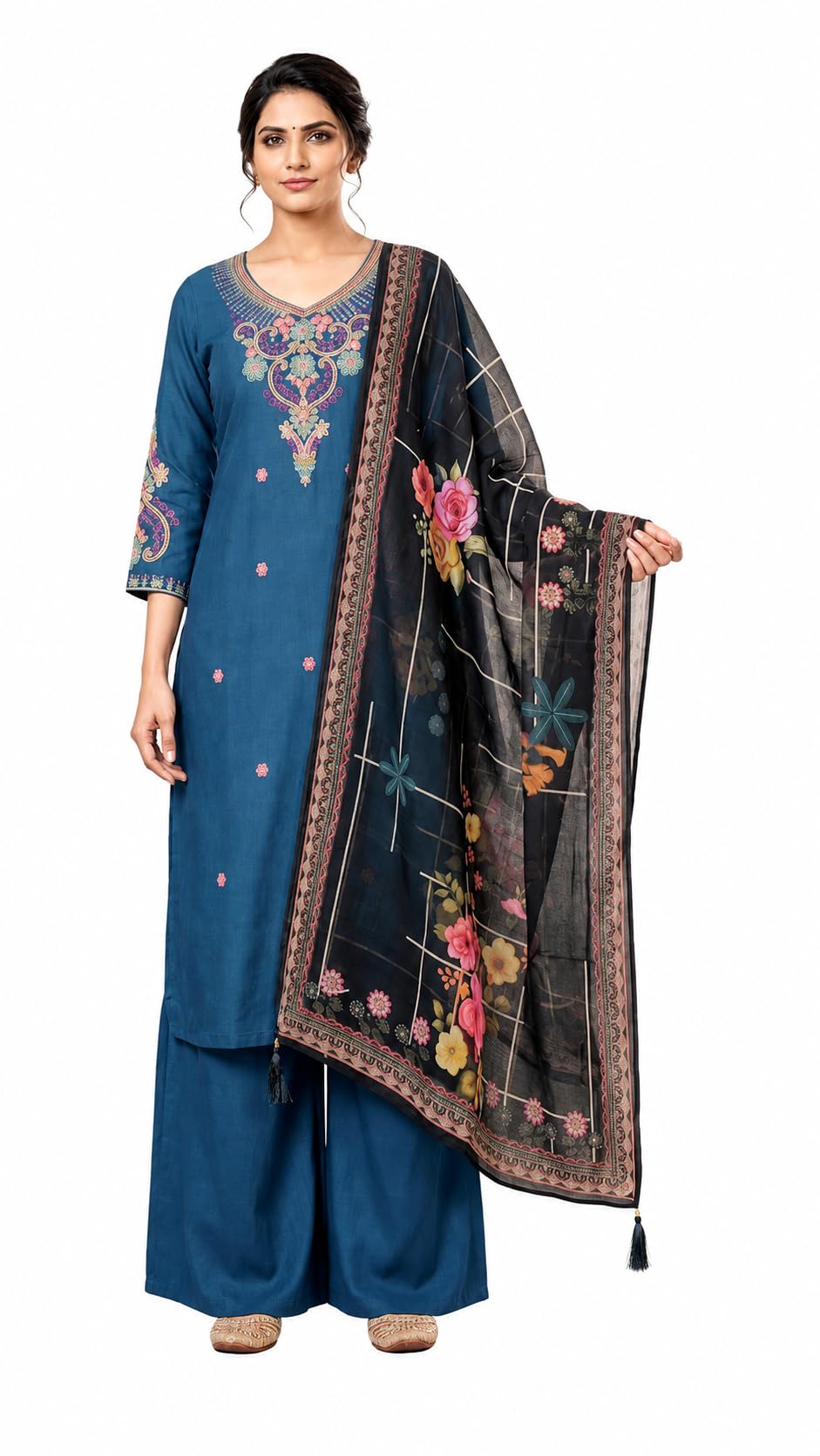 Beats Grace Navy Blue Designer Suit Set | Kurta Set-picture-17
