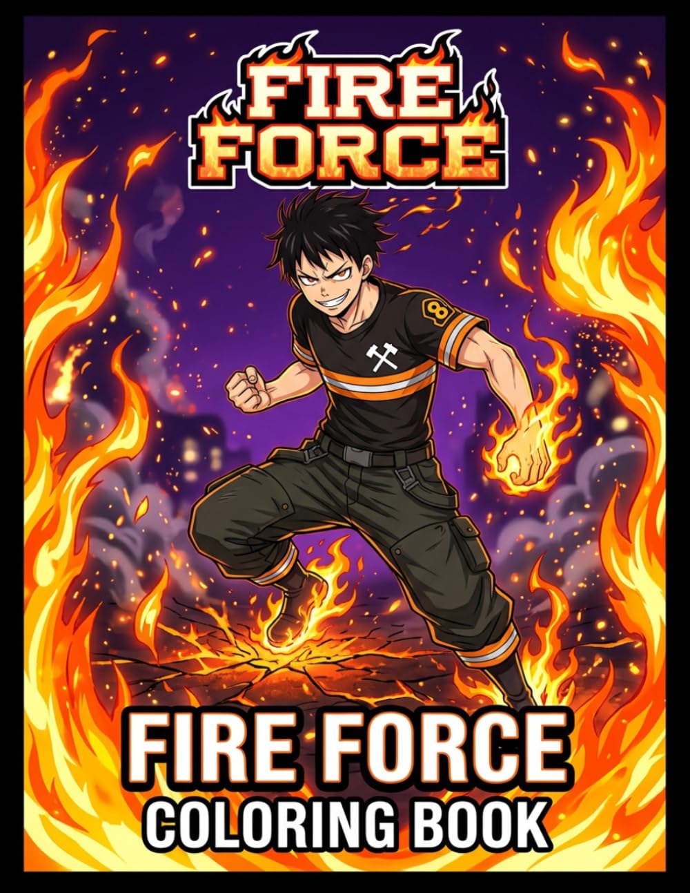 Fire Coloring Book: Coloring Book with +50 High Quality Coloring Pages | A Jumbo Colouring for Kids Ages 4-7,8-12, Girls, and Adults