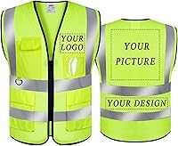 Vista 8 de BeautyWill Chaleco de seguridad personalizado con logotipo Clase 2 Chaleco reflectante de alta visibilidad Chaleco de trabajo protector