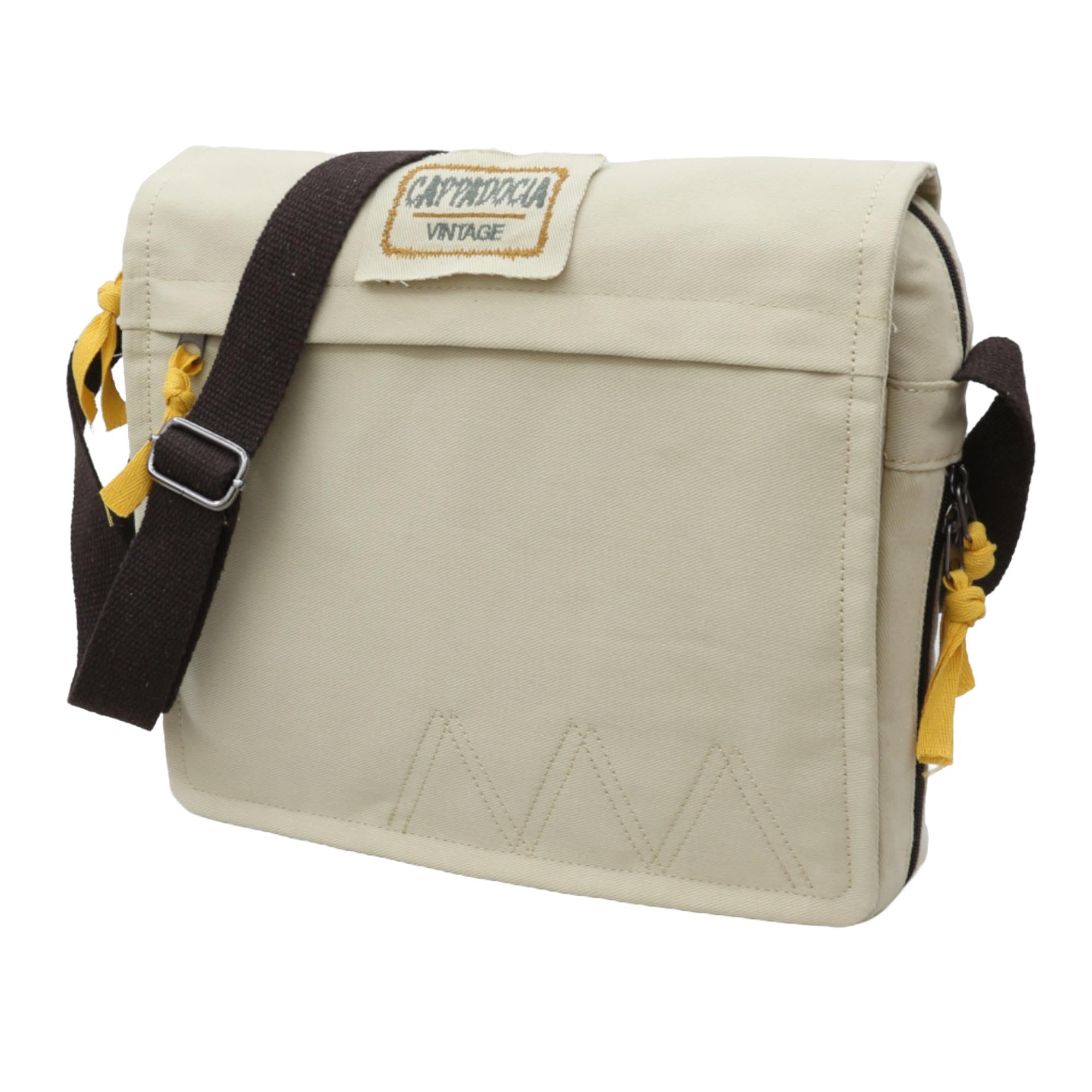 Cappadocia Vintage Cotton Messenger Bag Accordion Expanding Shoulder Bag