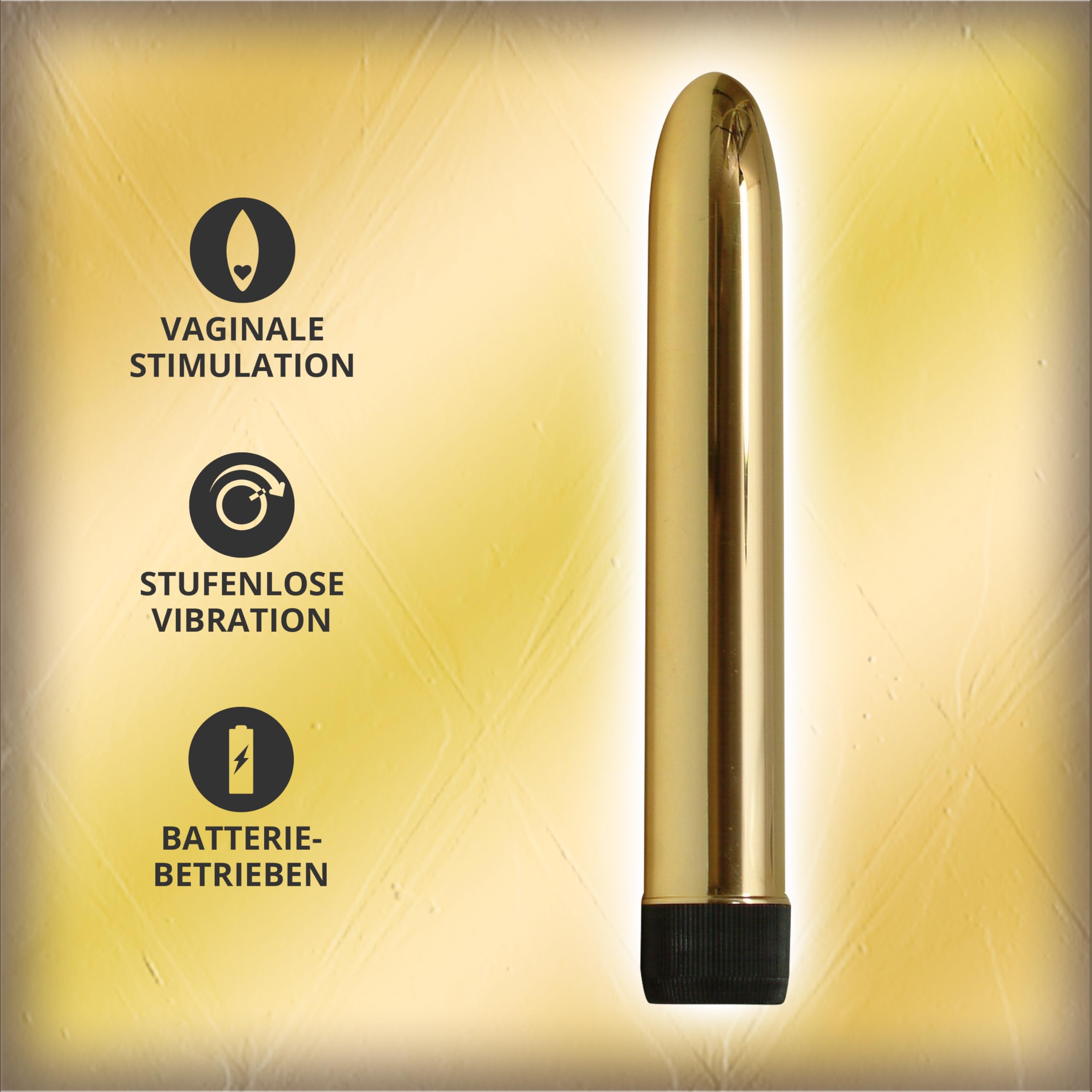 You2Toys Gold Vibratore Oro 17,5 cm