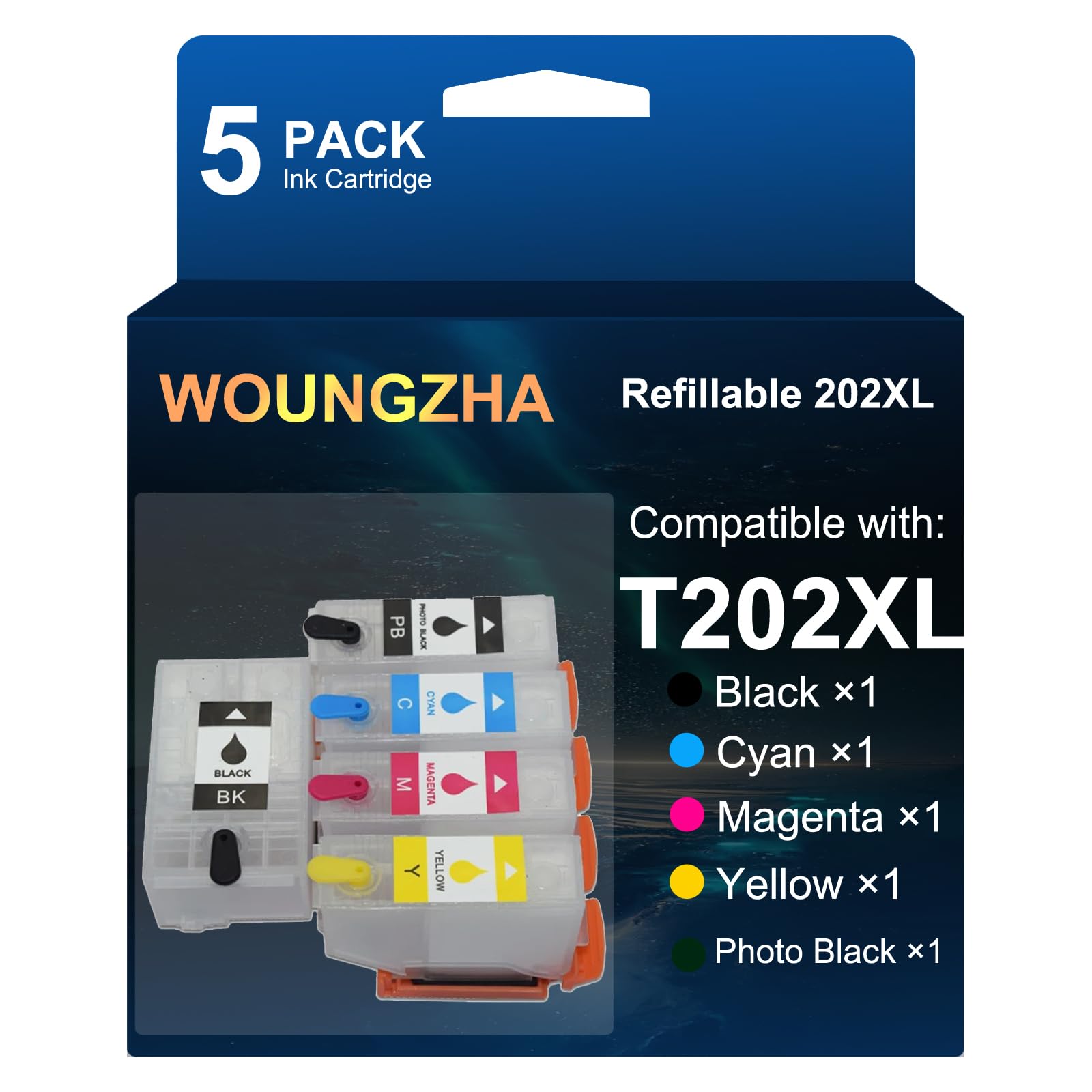 Cartouches encre 202XL puces auto-réinitialisables XP-6100 - 8