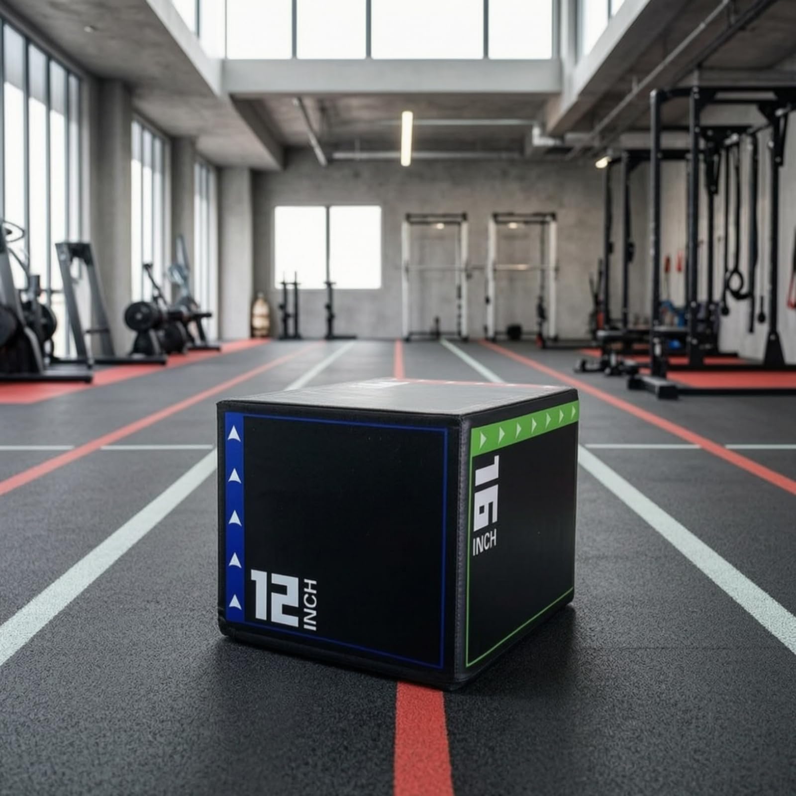 Perfeclan Caja Plyométrica Bloque de Banco de Salto Espuma EPE PVC Recubrimiento Antideslizante Construcción Amortiguada para Fuerza Inferior Equilibrio