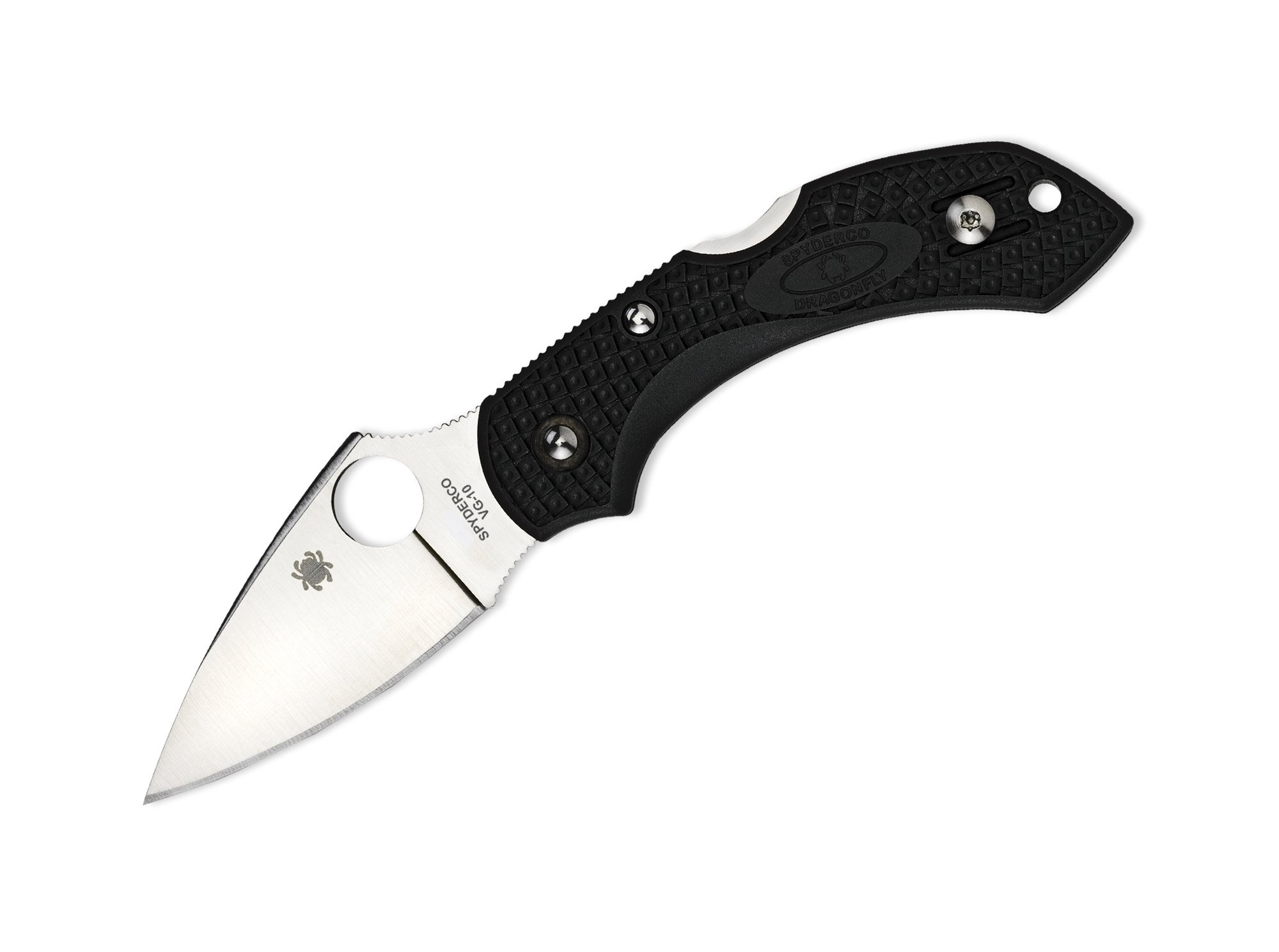 Spyderco C28PBK - Coltello Tascabile Dragonfly Lightweight, Colore: Nero