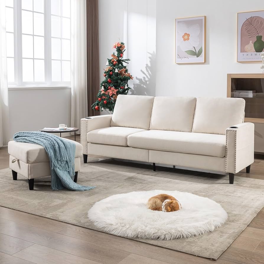 Amazon.com: Siiejia Convertible Sectional Couches for Living