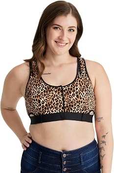 Care+Wear - Post Surgery Recovery Bra for Post Mastectomy Animal Print, X-Small - Wearing After Mastectomy Surgery - Comfortable Post-Surgery Support - Breathable, Adjustable and Front Opening