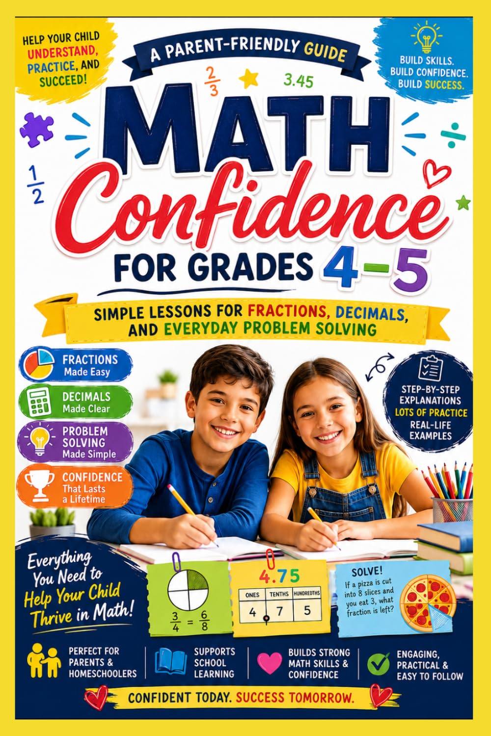 Math Confidence for Grades 4–5: Simple Lessons for Fractions, Decimals, and Everyday Problem Solving.