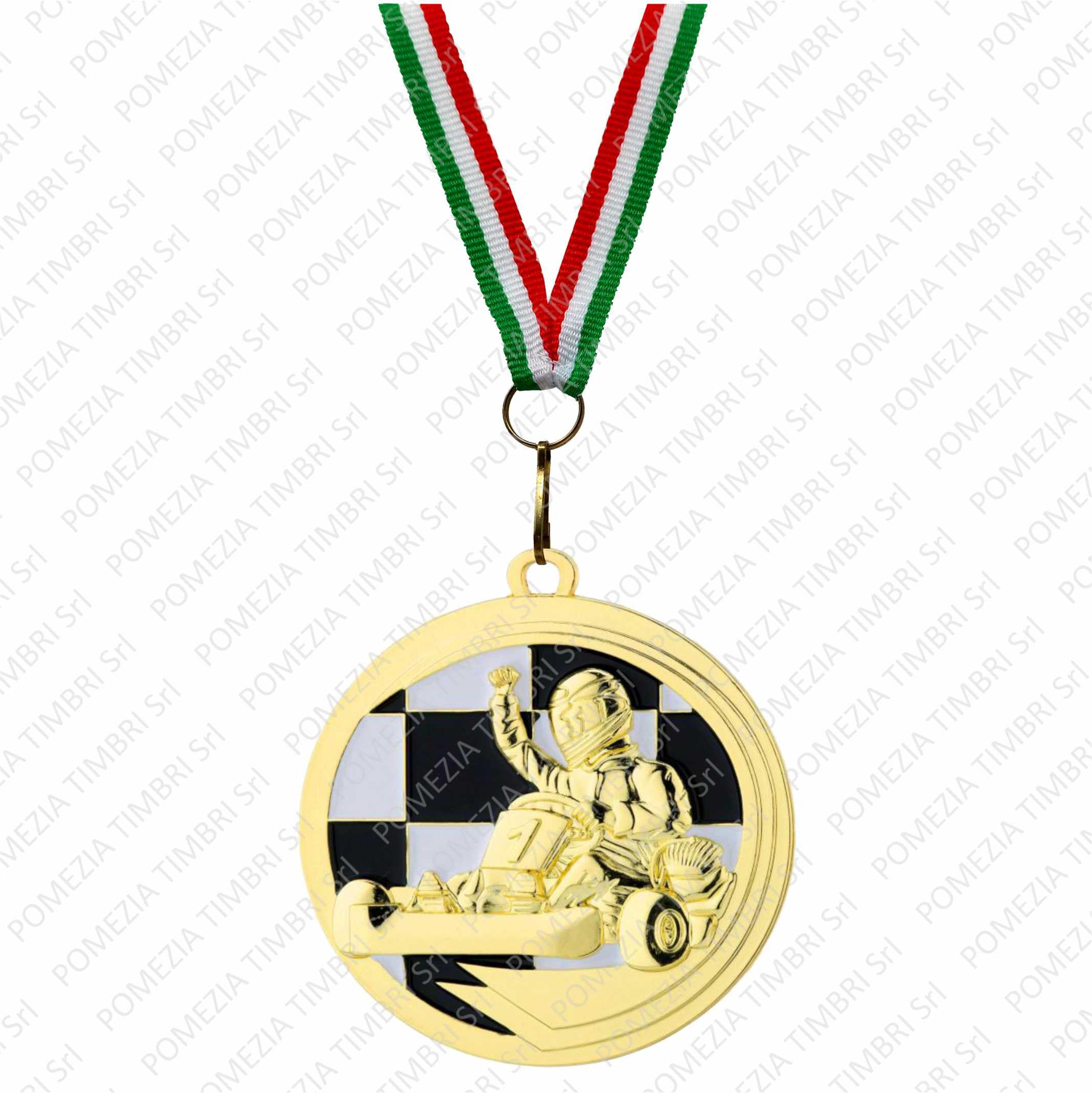 Generico Medaglia Go Kart Personalizzata