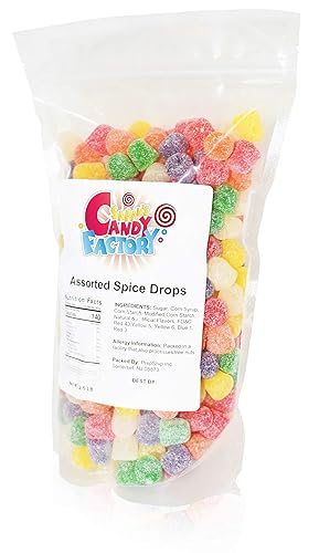 Miniatura 8 de Sarah's Candy Factory Caramelos surtidos de gotas de especias en bolsa resellable, 2.5 libras