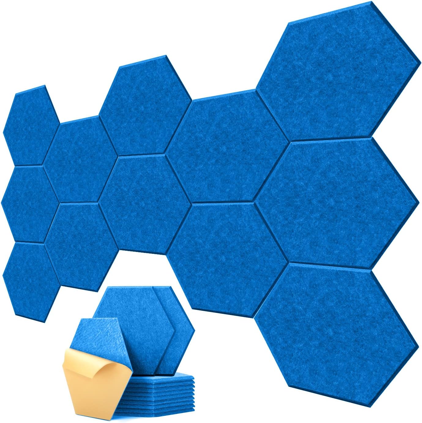 Hexagon Acoustic Panels Soundsbay 12 Pack Selfadhesive
