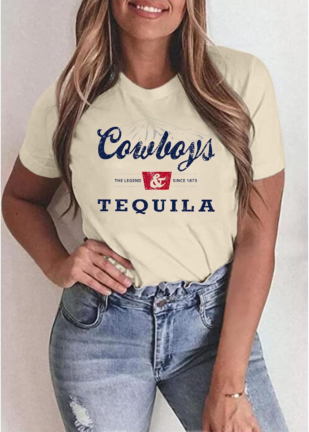 Western Cowboy Shirts Vintage Graphic Tees for Women Cowgirl Country Music Concert Tshirts Funny Retro Rodeo Shirt - Image 4