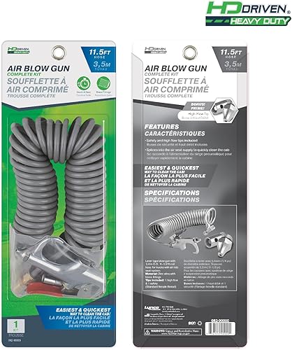 Miniatura 8 de Kit de pistola de soplado de aire de lujo, accesorios de acero, piezas y accesorios para herramientas neumáticas, conexión rápida de 14 pulgadas,