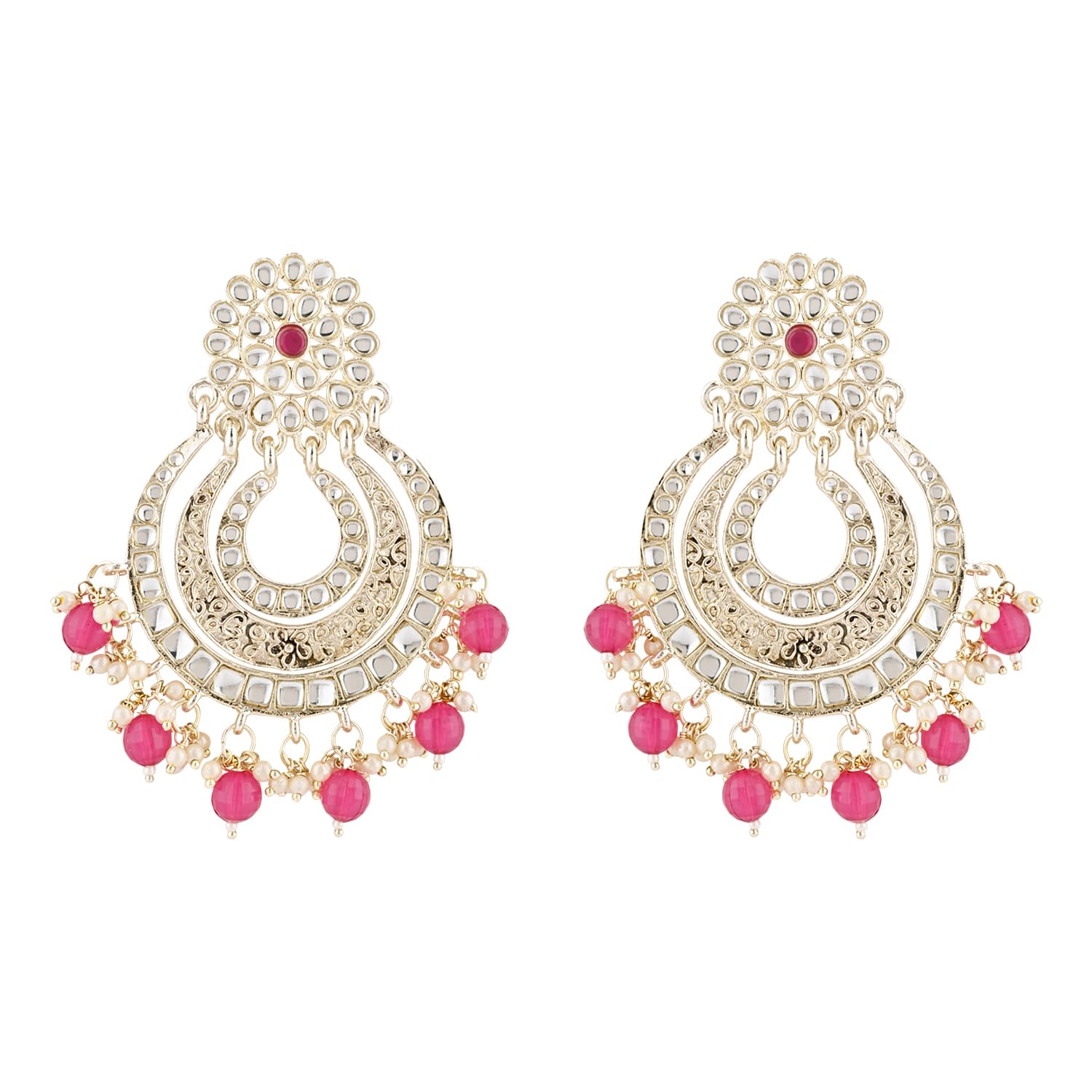 See full amazon price history chart for I Jewels 18k Gold Plated Enamel/Meenakari Big Chandbali Earrings Glided With Kundan & Pearl for Women (E2860) (Rani Pink) I Jewels 18k Gold Plated Enamel/Meenakari Big Chandbali Earrings Glided With Kundan & Pearl for Women (E2860) (Rani Pink) (B0D96FXSS7) Amazon Price History, Amazon Price Tracker