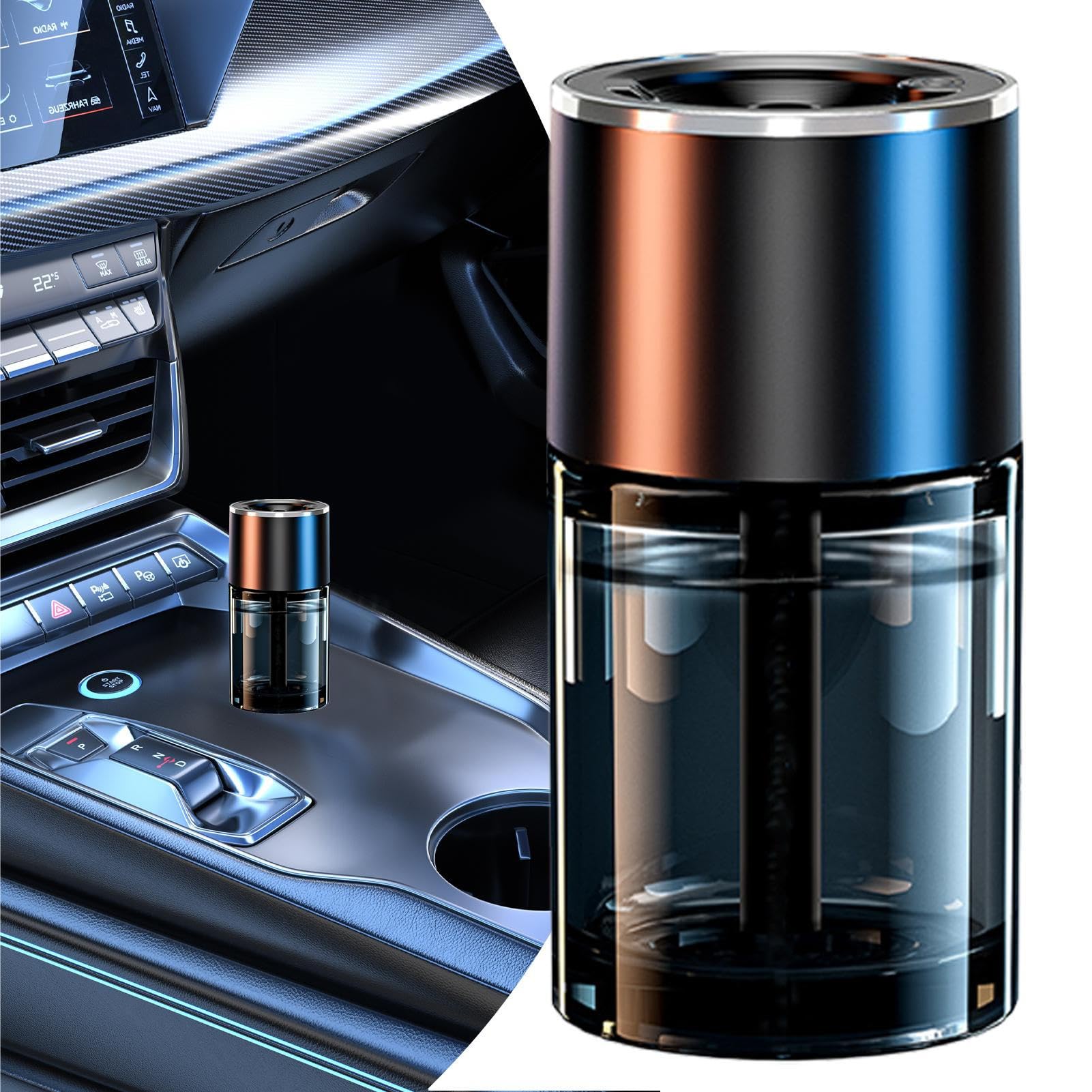 Difusor De Aromas Para Coche Difusor Aromático Con Luz Ambiental Para | Accesorio Interior para Automóviles Camiones Autocaravanas