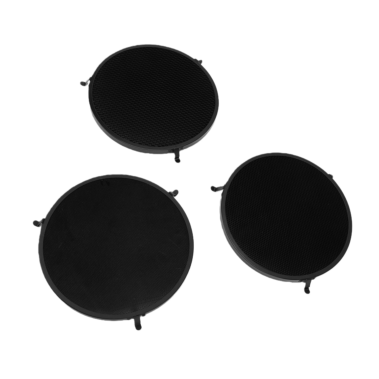 Fabater Rejilla de Fotografía, Paquete de 3 Modificadores de Luz de Control de Haz de 10° 30° 50°, Juego de Rejilla de Aluminio con Bolsa de Almacenamiento para Fotografía de Productos de Retrato con