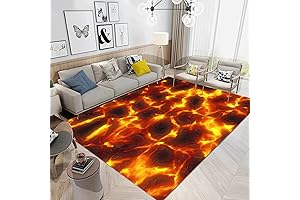 3D Lava Rug The Floor Is Lava Rug for Kids Room Playroom...