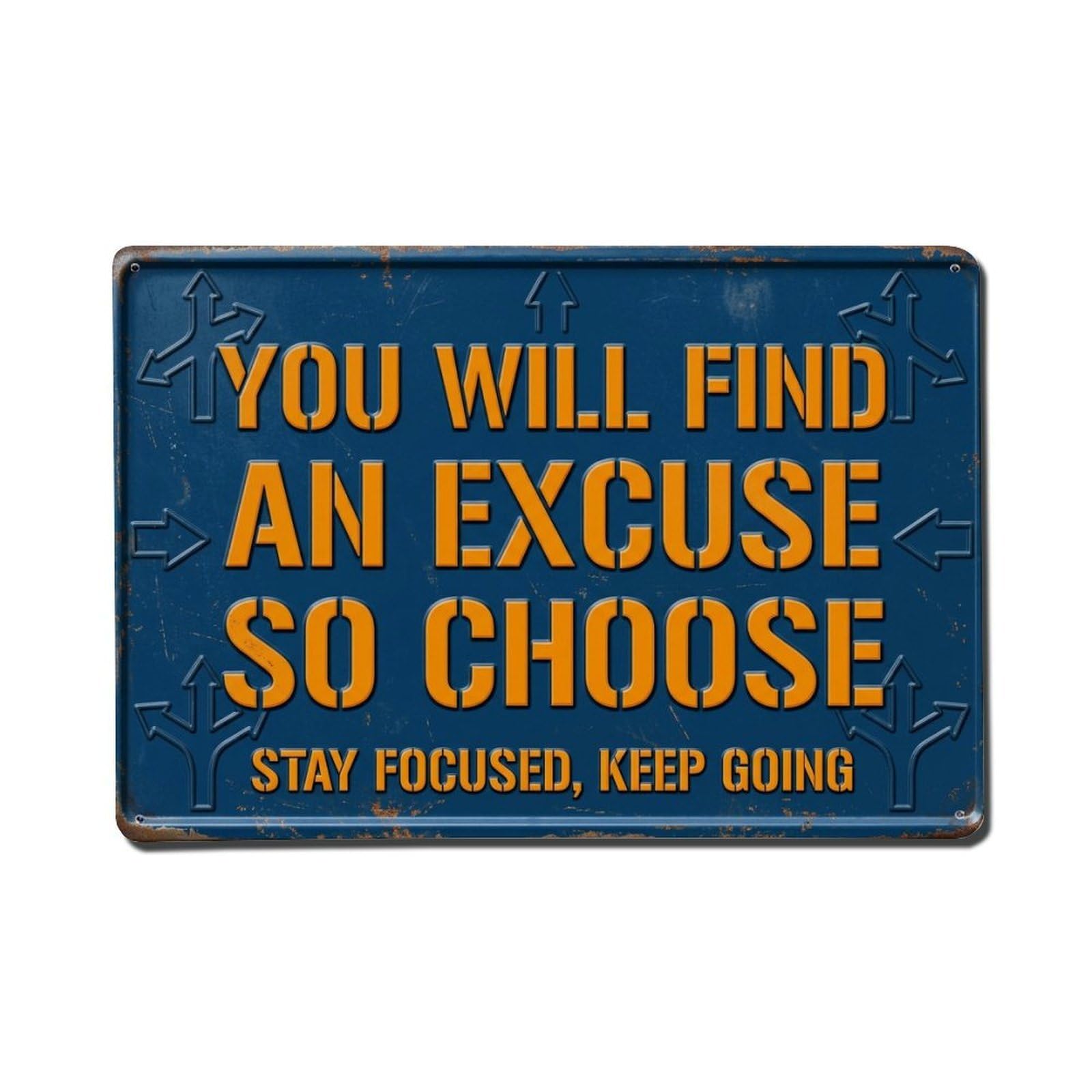 Choose Wisely Act Power Retro Motivational Slogans 1 Metal Tin Sign Plaque Wall Decor for Cafe, Club Bar, Office, Home Garden Metal Poster 8x12Inch
