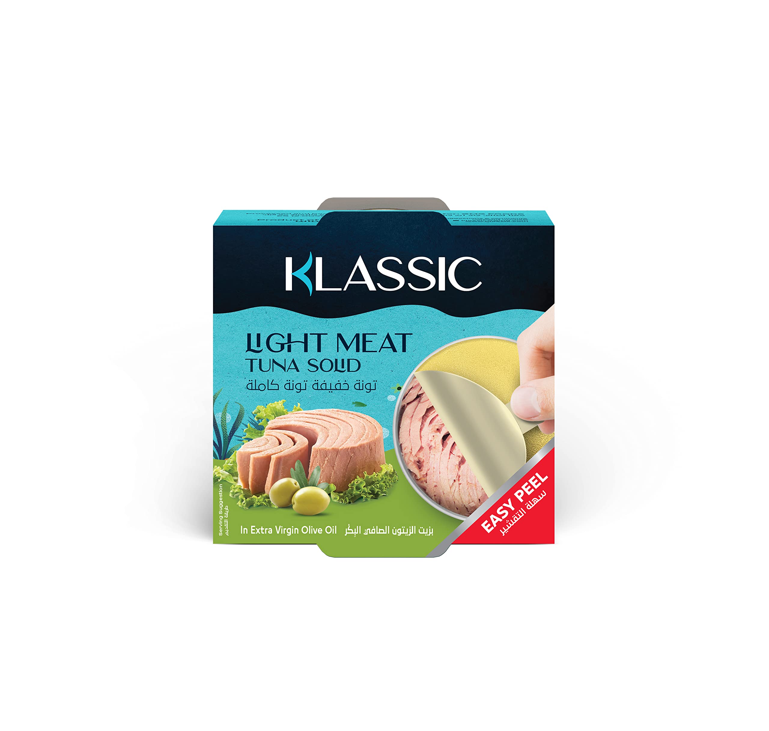 Klassic Light Solid Tuna Meat in Extra Virgin Olive Oil 160 g