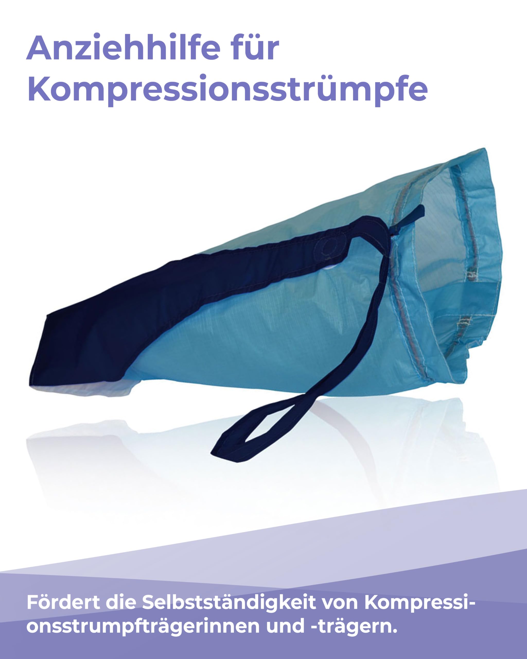Sigvaris magnide on/off XL - Aus- und Anziehhilfe für Kompressionsstrümpfe mit geschlossener Spitze, Zum mühelosen Aus- und Anziehen, Schont den Strumpf