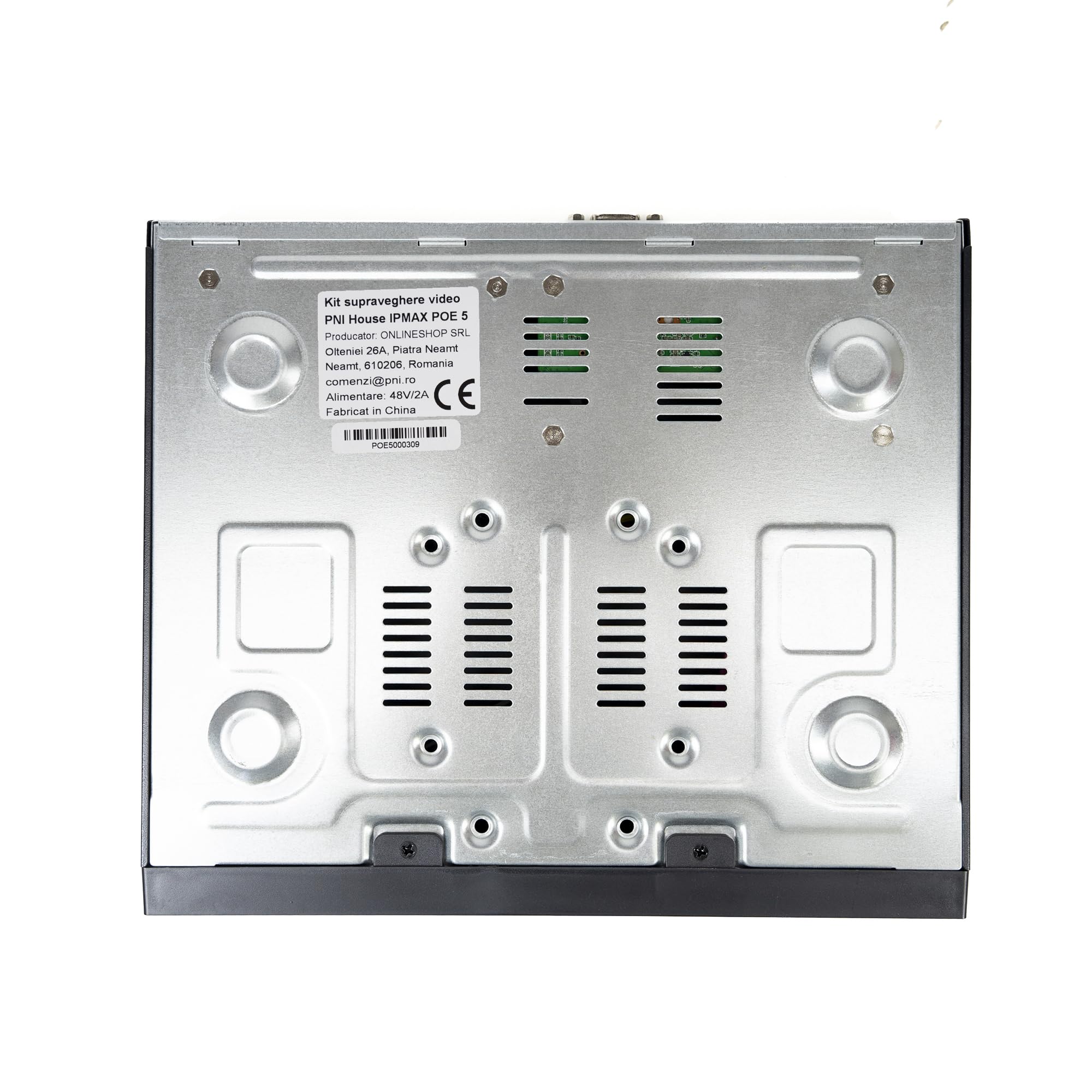 PNI House Kit de Videovigilancia IPMAX PoE 5 - NVR Con 4 Puertos PoE y 4 Cámaras IP de 5MP, 1920p - Aplicación XMEye Para Teléfonos Inteligentes y CMS General Para Windows Ⓡ - Clasificación IP66