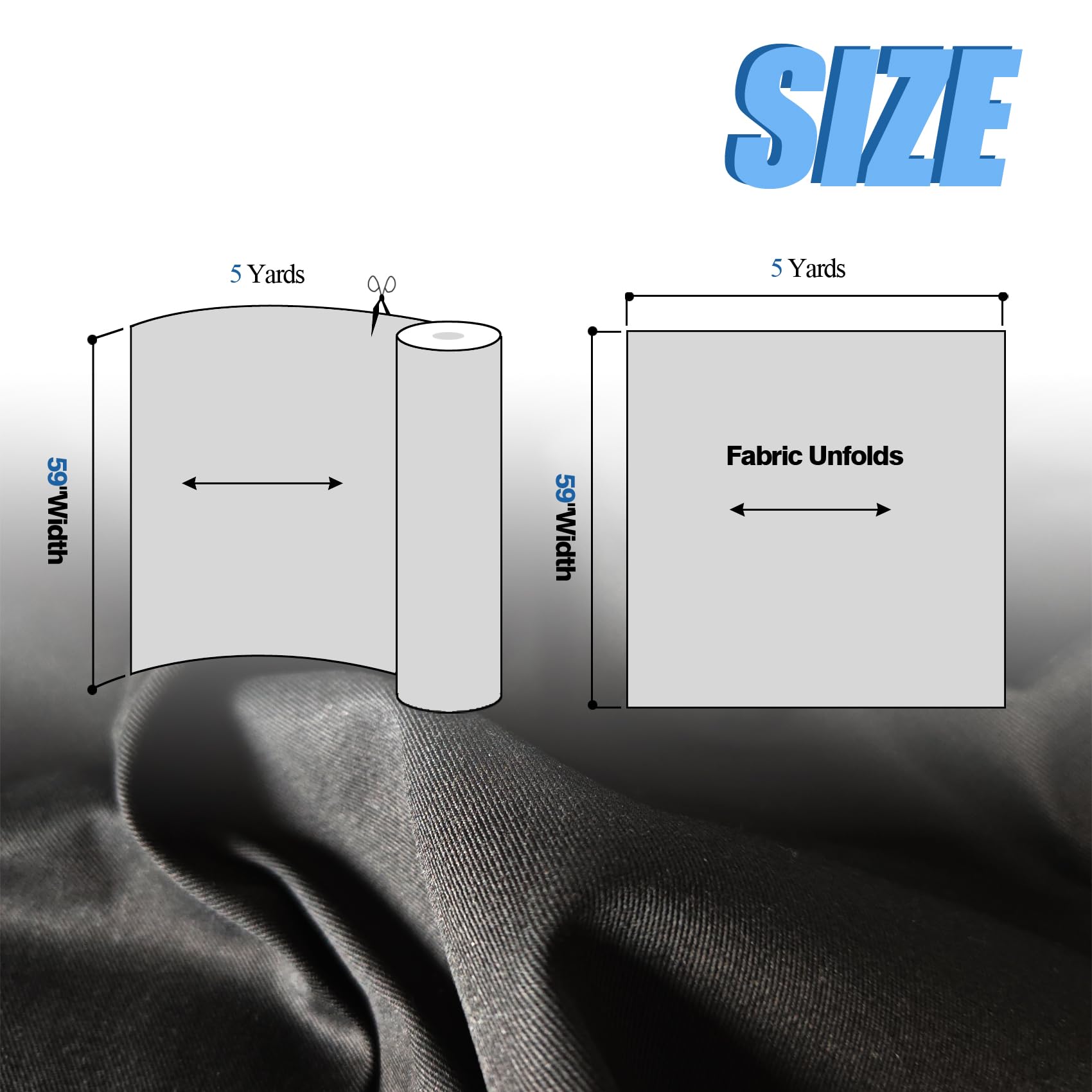 Schwarzer Twill-Baumwoll-Leinenstoff, 4,5 m, natürlicher, dicker Baumwoll-Popeline-Stoff, 150 cm breit, 100 % Baumwollstoff, Stickerei, Musselin, Quilt-Stoff zum Nähen, Material für Bekleidung, Stoff