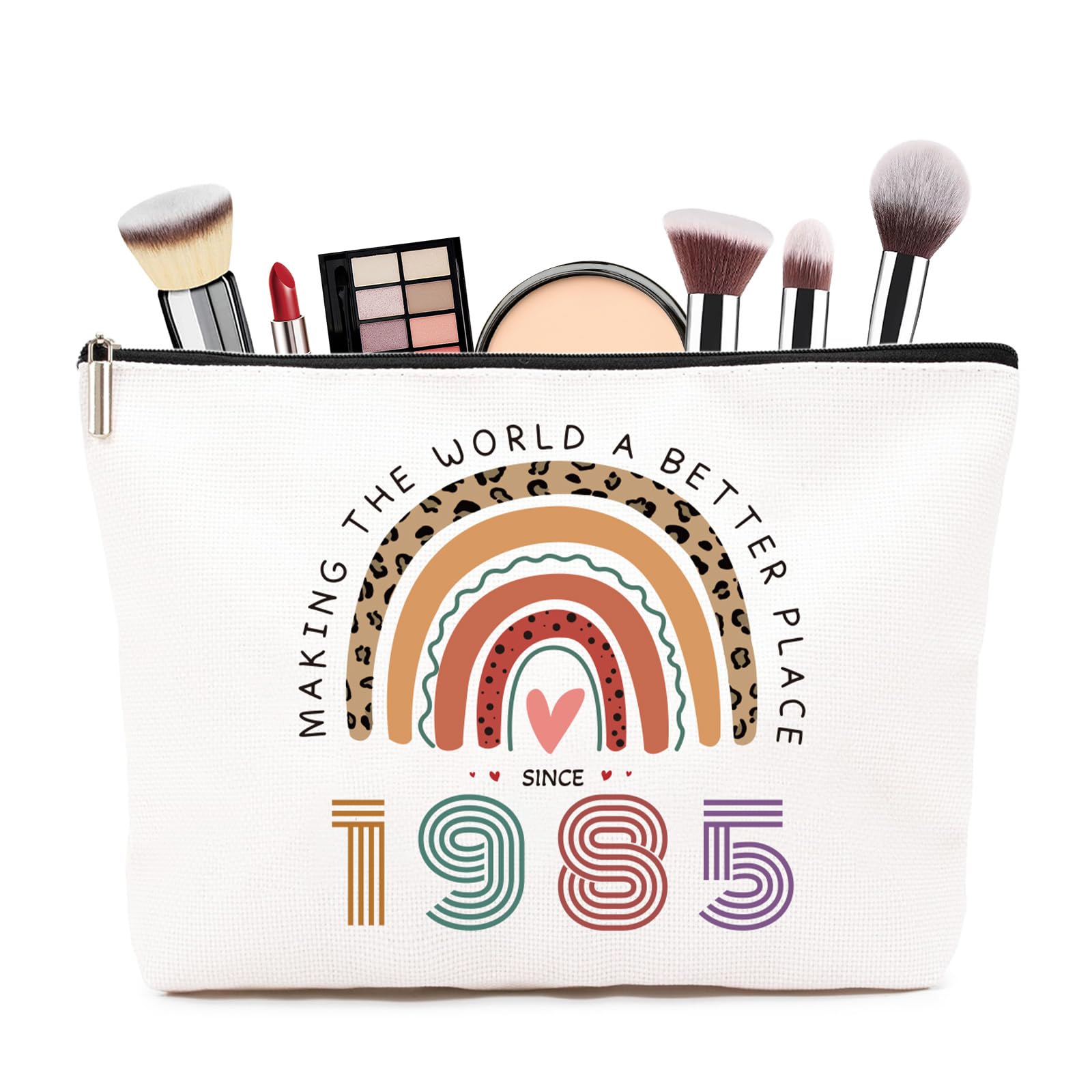 60th Birthday Gifts for Women – Personalised Vintage Style Makeup Bag with Funny Quote, Stylish 60th Birthday Gifts for Mum, Best Friend, Sister, Wife (1966) — view 10