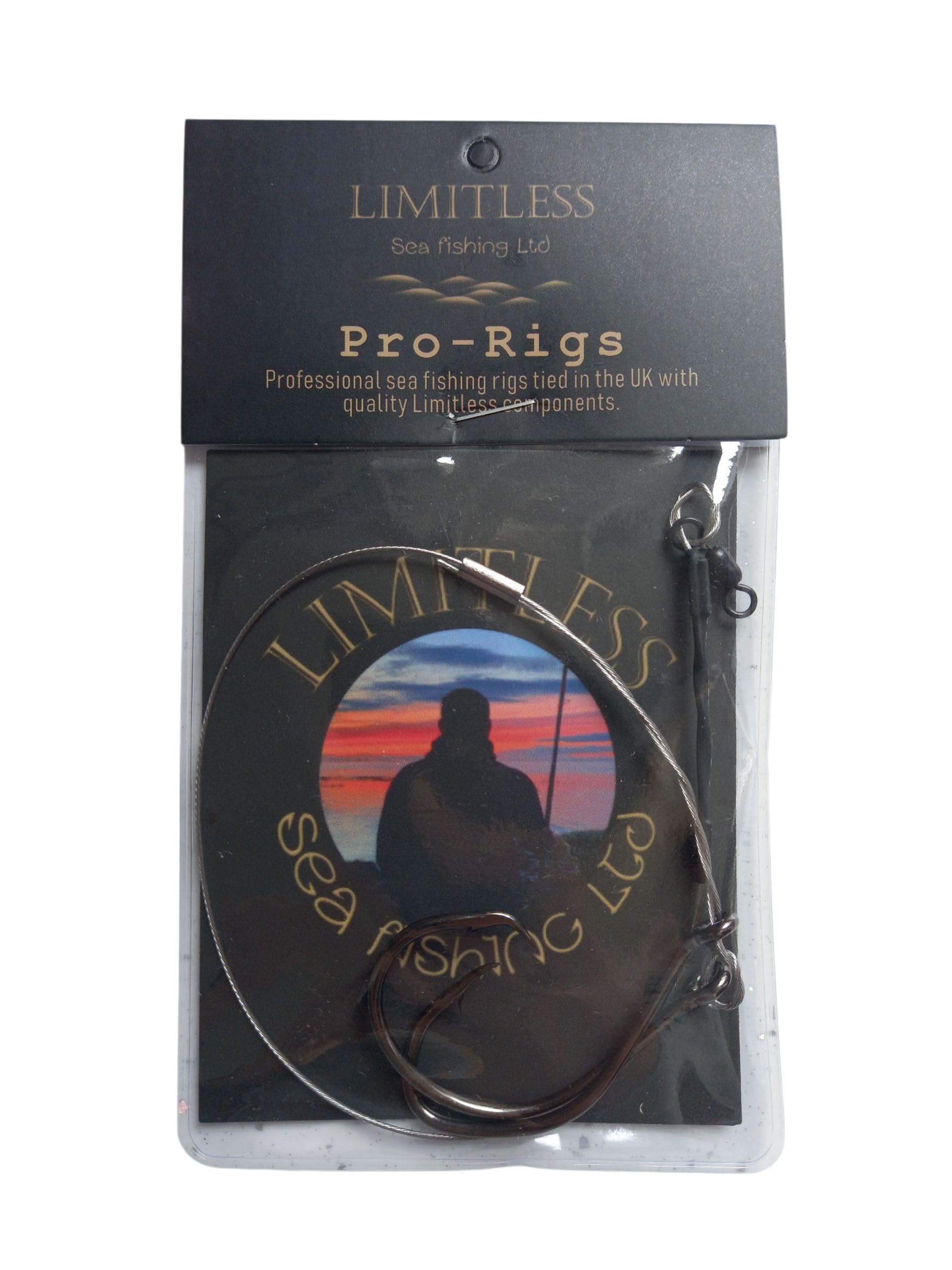 Tope Wire Hook Trace 300mm 8/0 Circle Hook 5/0 Catfish Hook 100lb Breaking Strain