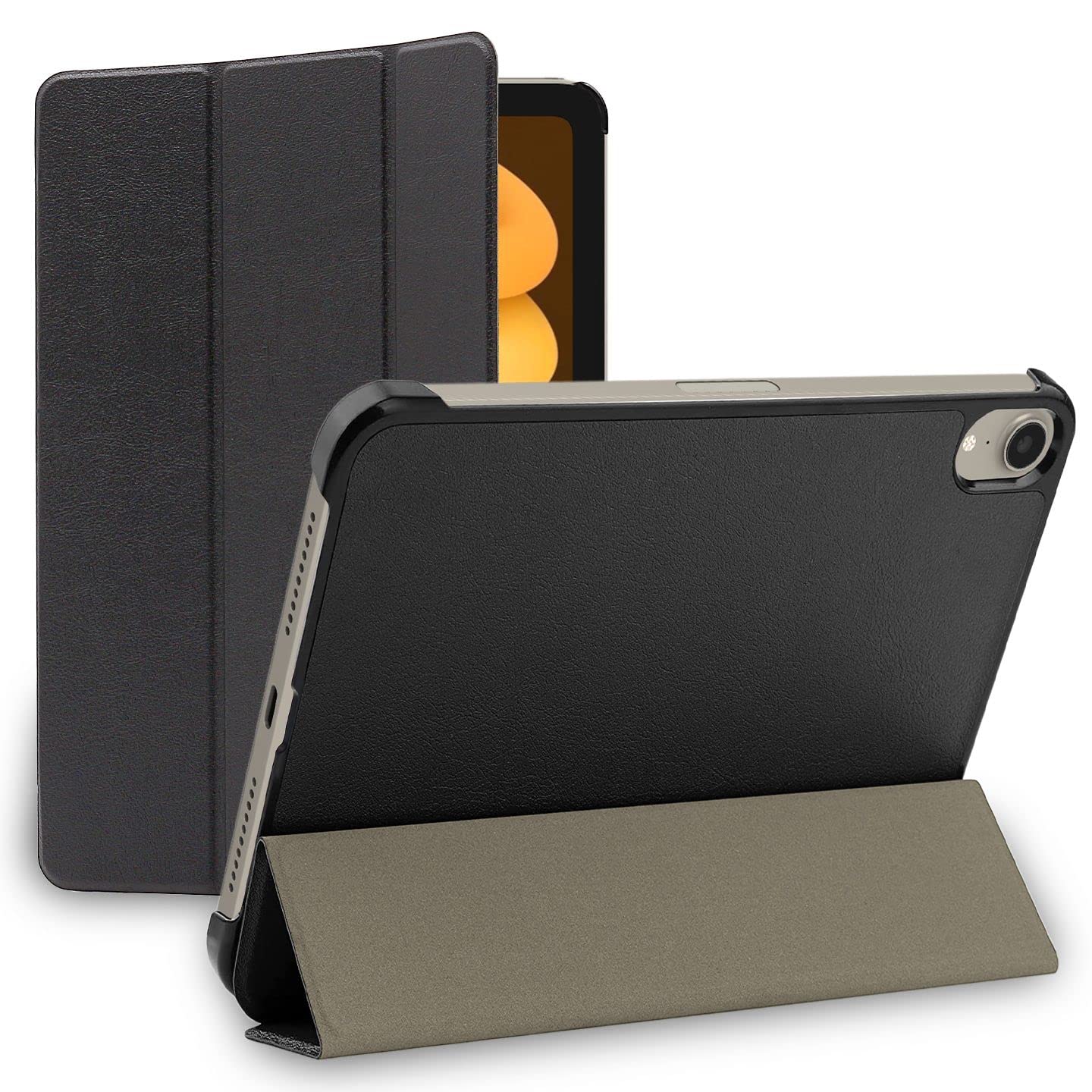 MoKo Case Fit Novo iPad Mini 6a Geração 8.3  2021 , PU Couro Magnético