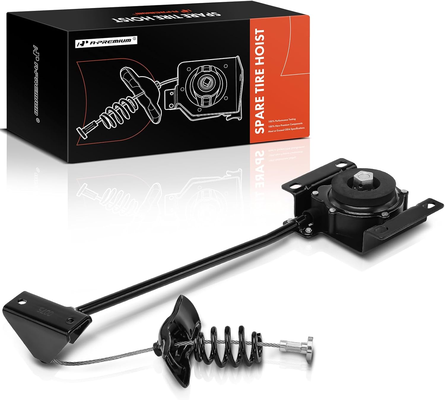 A-Premium Spare Tire Hoist Spare Tire Winch Carrier Compatible with Toyota Highlander 2010 2011 2012 2013, Replace# 519000E021, 519000E030